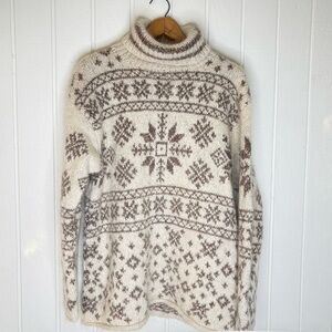 Ralph Lauren Sweater Snowflake Pattern Women’s Medium EUC